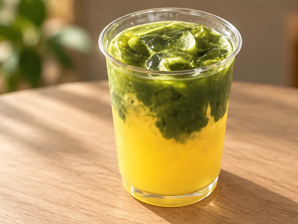 Pineapple Matcha (Sunny Pie) (Iced)