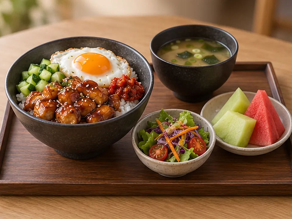 Chicken Teriyaki Don Set