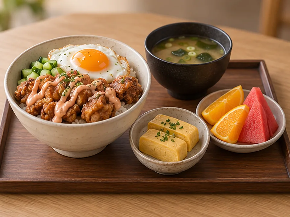 Karaage Chicken Don Set