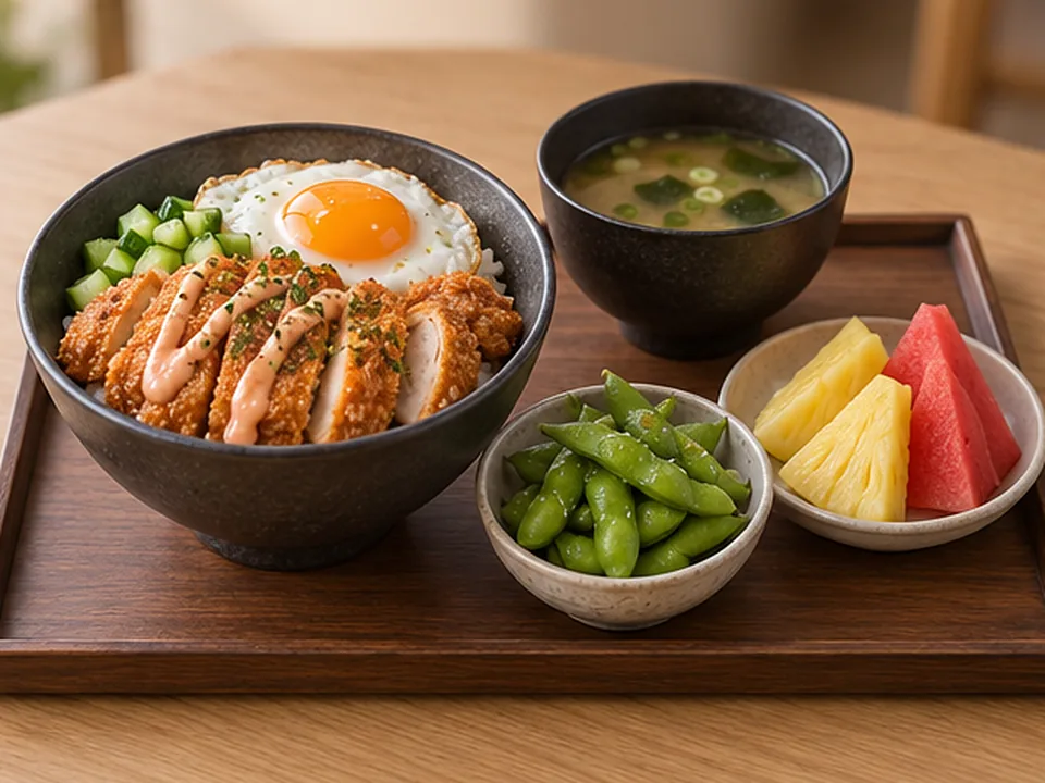 Chicken Katsu Rice Bowl Set