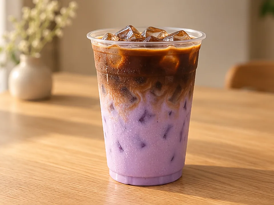 Yam Coffee Latte (Iced)